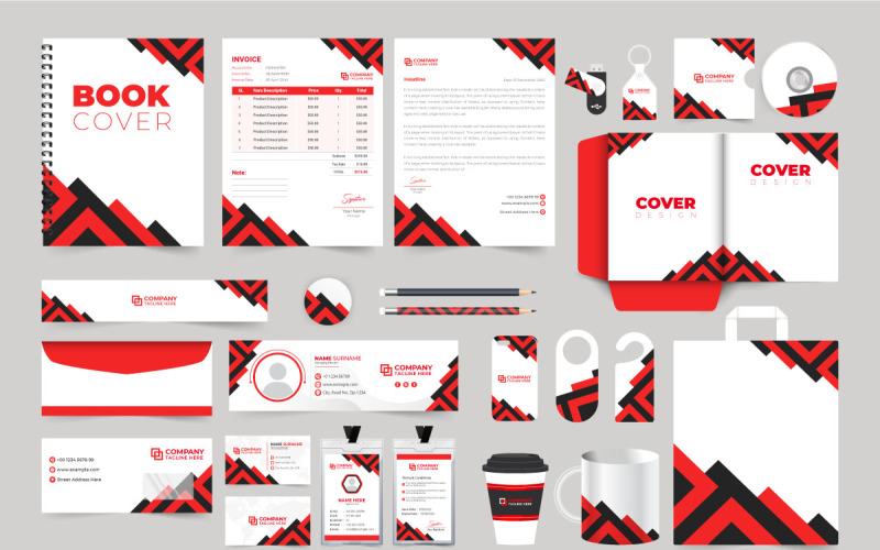 Business promotion stationery design Corporate Identity