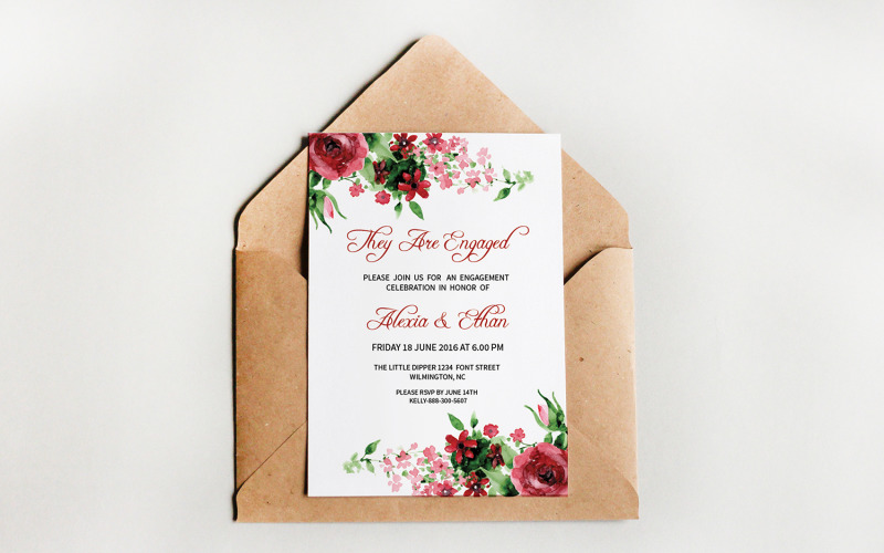 Engagement Party Invitation Template Corporate Identity