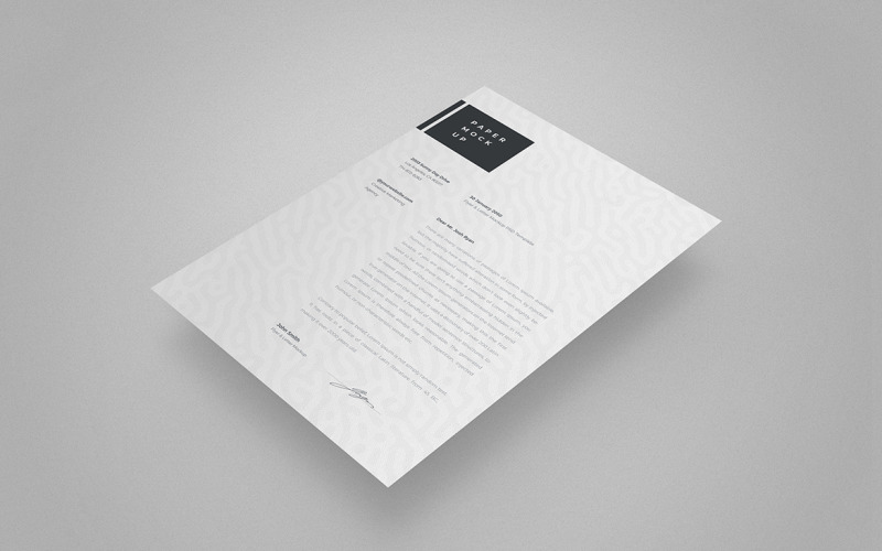 Flyer and Letter Mockup PSD Template Vol 17 Product Mockup