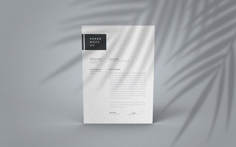 Flyer and Letter Mockup PSD Template Vol 20 Product Mockup