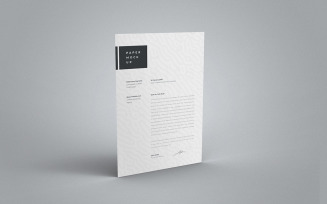 Flyer and Letter Mockup PSD Template Vol 21