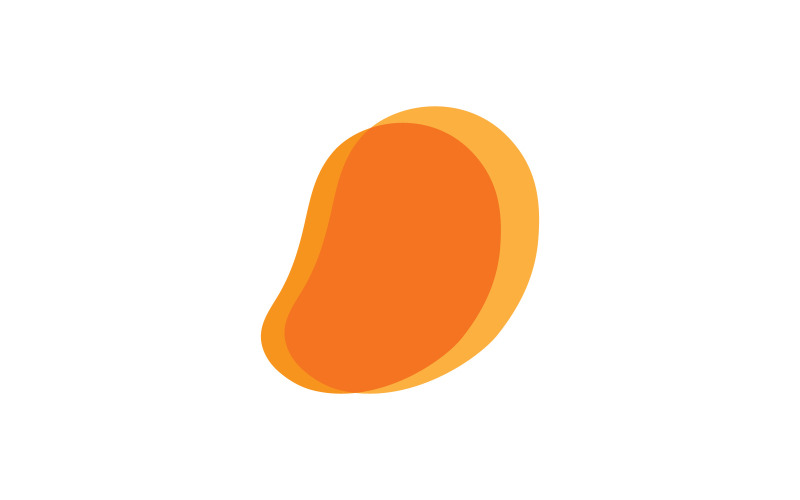 Fresh mango fruit vector illustration logo icon V3 Logo Template