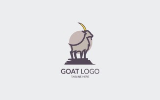 Goat logo template design