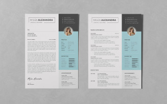 Resume/CV PSD Design Templates Vol 132