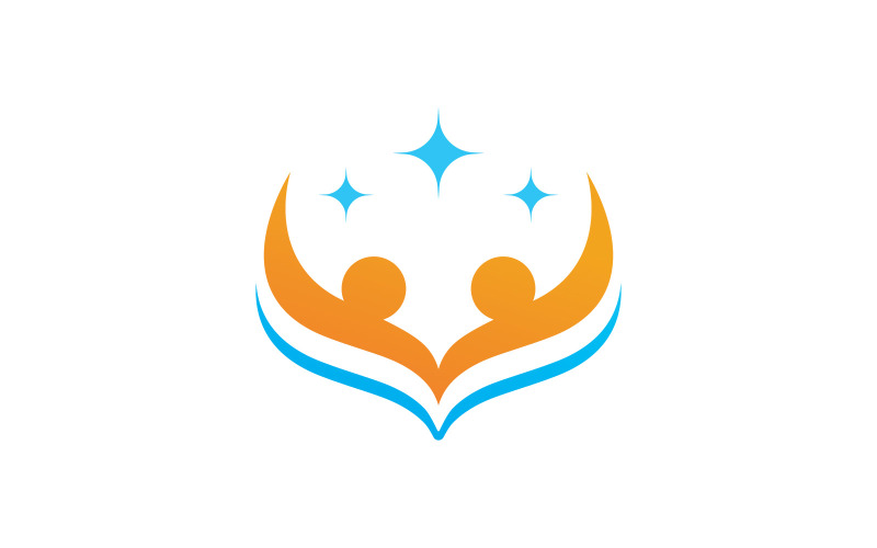 Community network and social Health Logo icon design template V 2 Logo Template