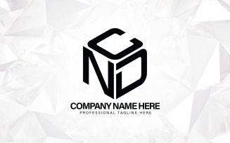 NDC three letters creative logo with hexagon - Brand Identity