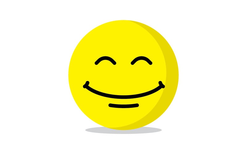 Smile emote Vector Template Design V11 Logo Template