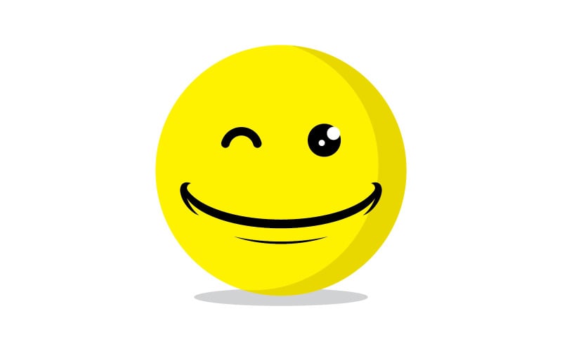 Smile emote Vector Template Design V12 Logo Template