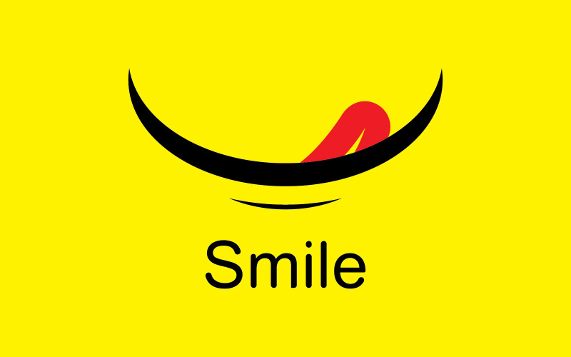 Smile emote Vector Template Design V1 Logo Template
