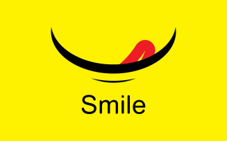 Smile emote Vector Template Design V1