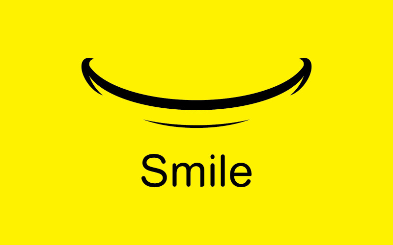 Smile emote Vector Template Design V3 Logo Template