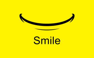 Smile emote Vector Template Design V3