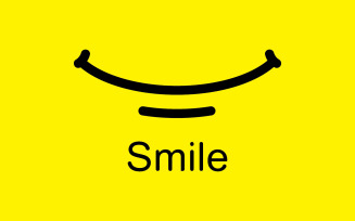Smile emote Vector Template Design V4