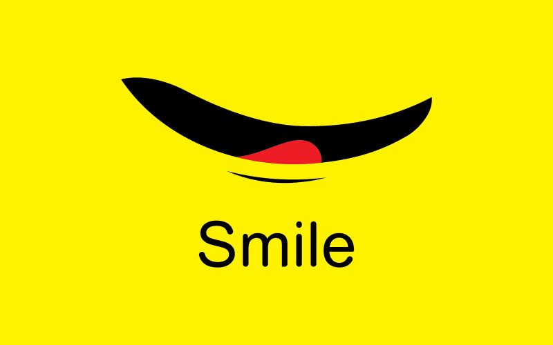 Smile emote Vector Template Design V5 Logo Template