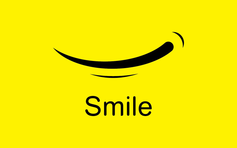 Smile emote Vector Template Design V6 Logo Template