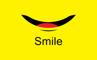 Smile emote Vector Template Design V7