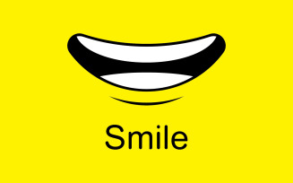 Smile emote Vector Template Design V8