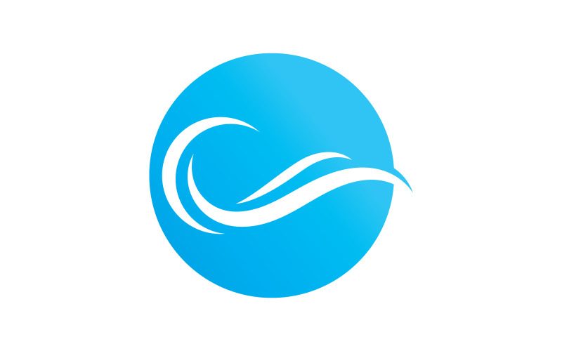 Wave vector illustration logo icon V13 Logo Template
