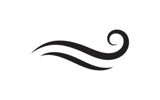 Wave vector illustration logo icon V5