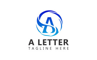 A Letter Logo. Alphabet Letter Logo Template