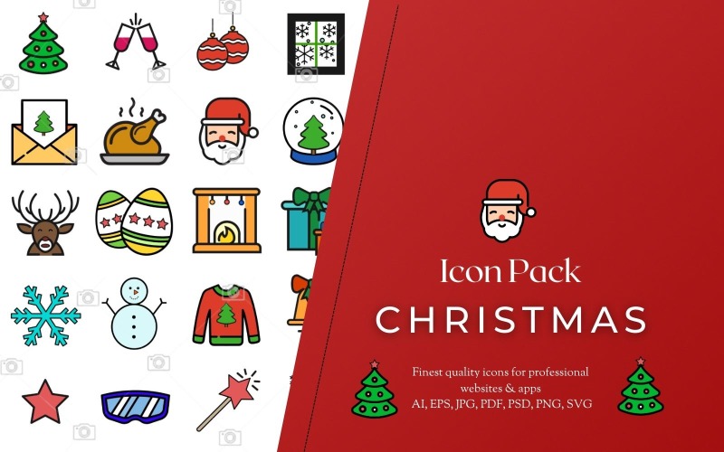Christmas Icon Pack (50 ICONS) Icon Set