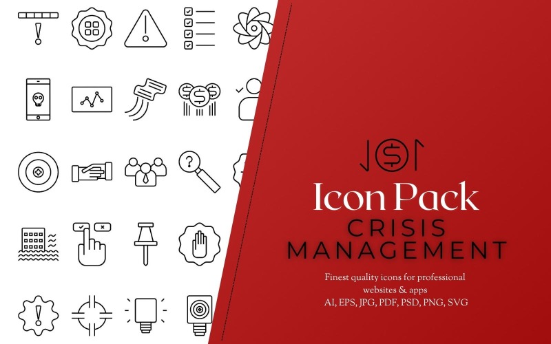 Crisis Management Icon Pack - Perfect for your Business Icon Set