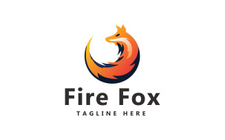 Fox Logo. Fire Fox Logo Template