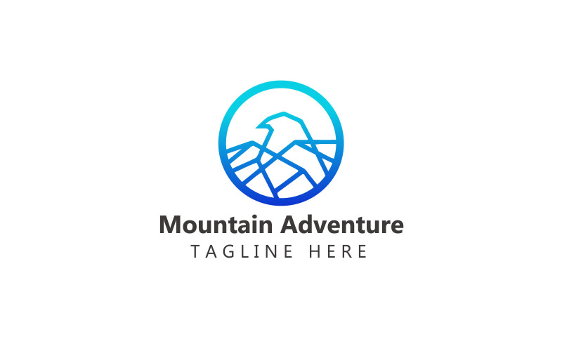 Mountain Logo, Mountain Adventure Logo Template