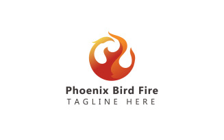 Phoenix Logo, Phoenix Bird Fire Logo Template