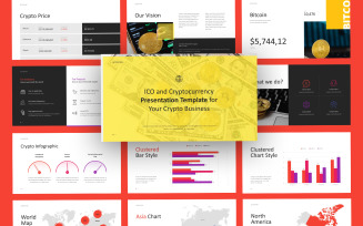 Digit Blockchain Cryptocurrency PowerPoint Template