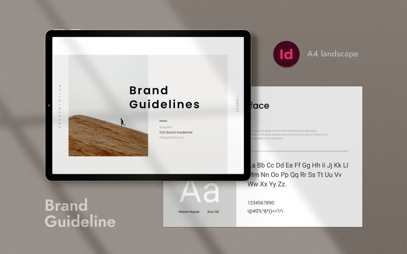Brand Guideline InDesign Template Layout Corporate Identity