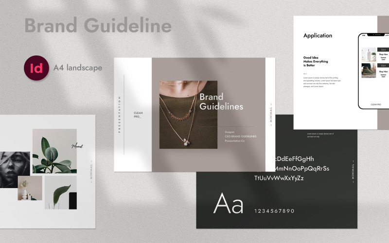 Brand Guideline InDesing Template Corporate Identity