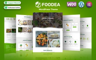 Foodea - Organic Food WordPress Elementor Template