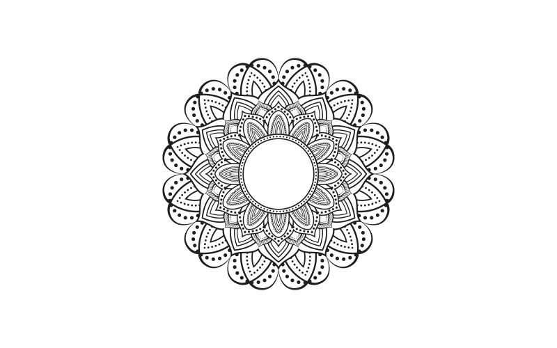 Ornamental Luxury Mandala Pattern, Traditional Mandala Design Vector Graphic