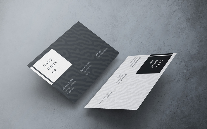 Business Card Mockup PSD Template Vol 65 Product Mockup