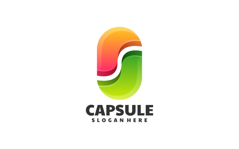 Capsule Gradient Colorful Logo Logo Template