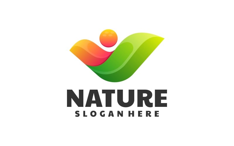 Nature Gradient Logo Style 4 Logo Template