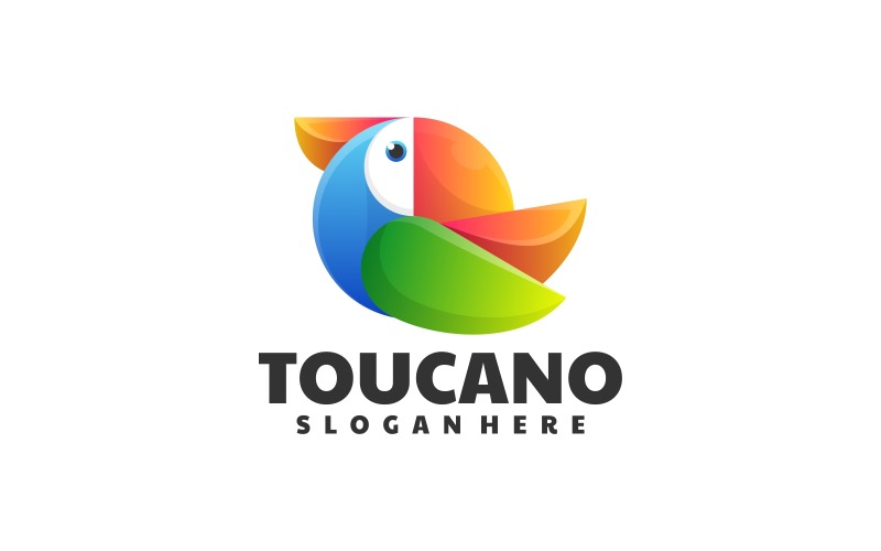 Toucan Gradient Colorful Logo Vol. Logo Template