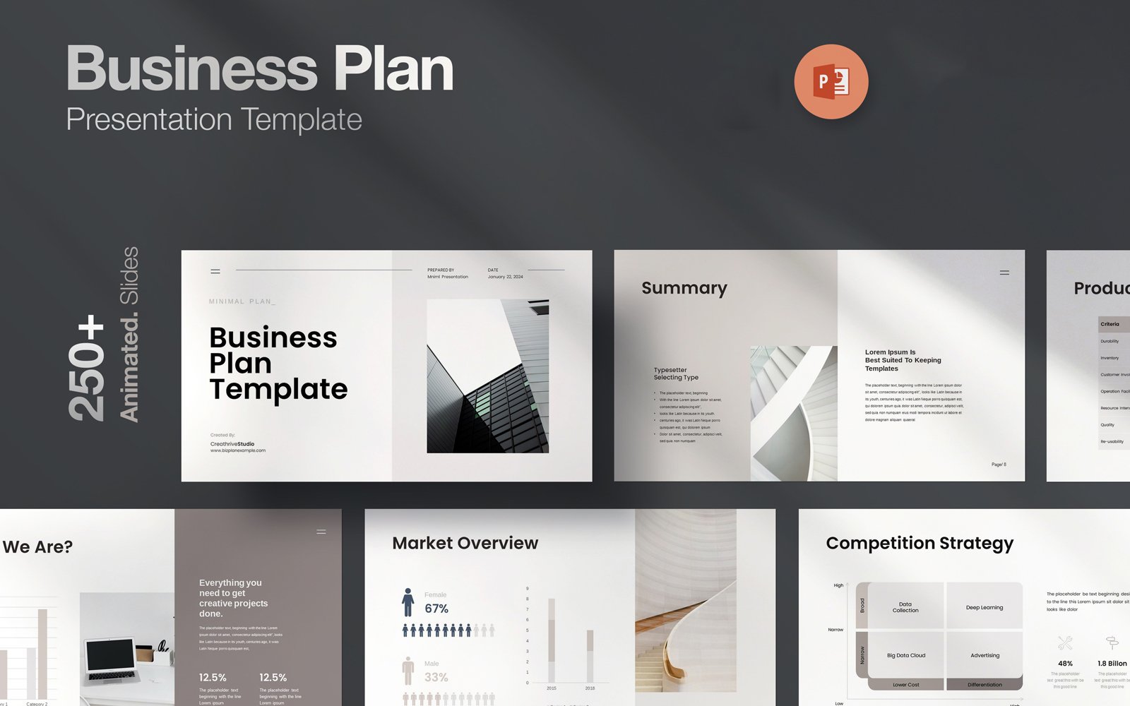 Kit Graphique #302208 Portfolio Business Web Design - Logo template Preview