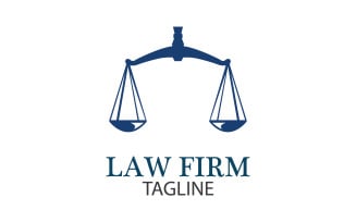 Law Firm Logo And Icon Design Template Vector 11
