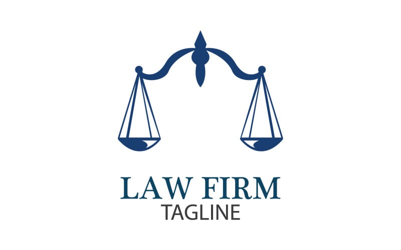 Law Firm Logo And Icon Design Template Vector 12 Logo Template