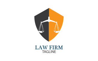Law Firm Logo And Icon Design Template Vector 19