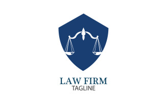 Law Firm Logo And Icon Design Template Vector 20