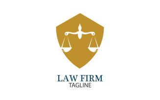 Law Firm Logo And Icon Design Template Vector 22