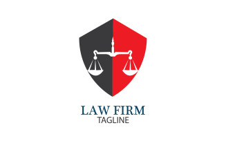 Law Firm Logo And Icon Design Template Vector 23