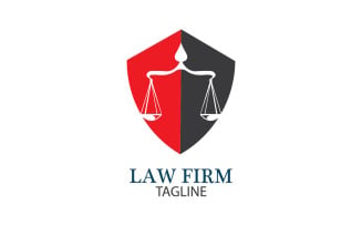 Law Firm Logo And Icon Design Template Vector 24