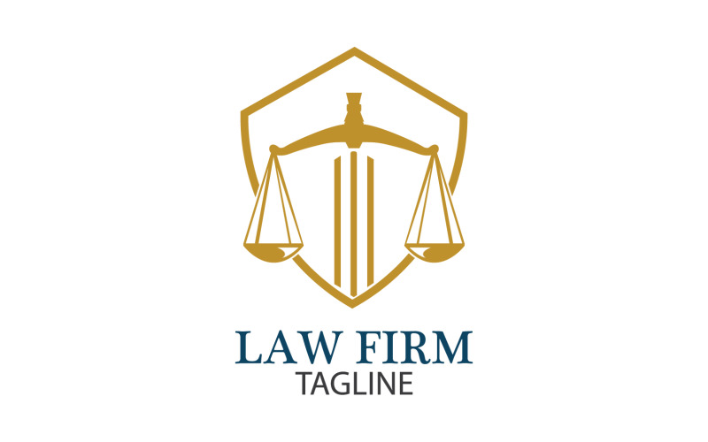 Law Firm Logo And Icon Design Template Vector 2 Logo Template