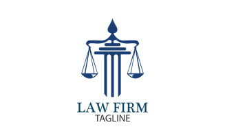 Law Firm Logo And Icon Design Template Vector 32