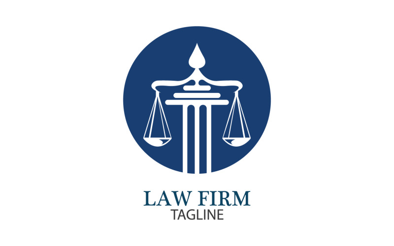 Law Firm Logo And Icon Design Template Vector 40 Logo Template