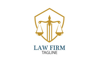 Law Firm Logo And Icon Design Template Vector 4